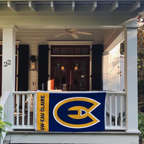 لافتات أعلام جامعة ويسكونسن ديزيرت كاكتوس أو كلير فلاج UWEC Blugolds 100% بوليستر للاستخدام الداخلي والخارجي 3×5 (اسم الفريق) in Saudi Arabia