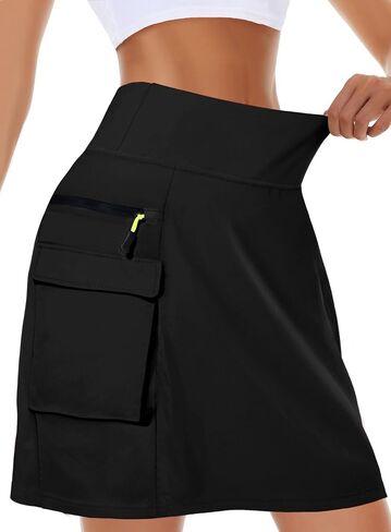 Kimmery Women's Quick Dry Cargo Skirt with 5 Pockets High Waisted Golf Skirts for Casual Hiking in Saudi Arabia