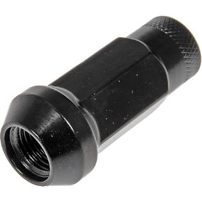 Dorman 713-485A Black Open End Knurled Wheel Nuts Compatible with Select Nissan Models, 20 Pack