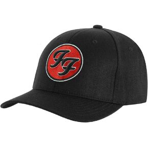 Foo Fighters Men's FF Logo Baseball Cap Adjustable Black