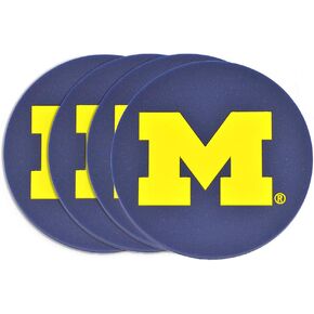 Michigan Wolverines 4-Pack PVC Coasters