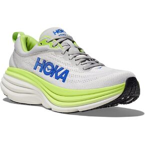 Hoka Men's Bondi 8 Sneaker, Stardust/Lettuce, 11.5