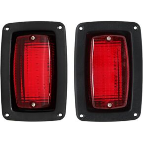 WFLNHB 2 x Tail Light 3 Wire Rear Taillights Pair Replacement for Club Car DS Golf Cart 1982-Up