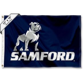 College Flags & Banners Co. Samford Bulldogs Boat and Golf Cart Flag