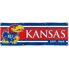 WinCraft Kansas KU Jayhawks Large 2x6 Foot Banner