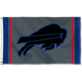 WinCraft Buffalo Bills Blackout Sideline Flag Outdoor Indoor 3x5 Foot Banner
