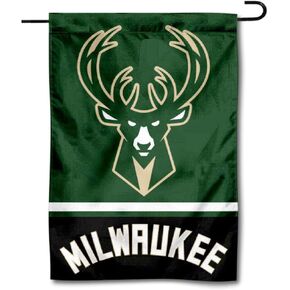 WinCraft Milwaukee Bucks Double Sided Garden Flag