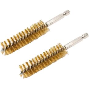 Silver Golf Clubs Head Hosel Brush, Stainless Steel Golf Club Brush Wire Brush Cleaning Tool for Iron and Wood, Electric Drill Wire Brush (2 Pack)