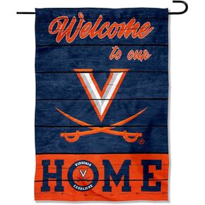 College Flags & Banners Co. Virginia Cavaliers Welcome to Our Home Double Sided Garden Yard Flag