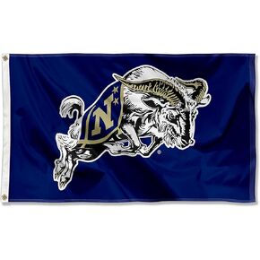 Navy Midshipmen Bill The Goat College Flag