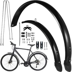 Milisten 1 Set Mountain Bike Mudguards Universal Front and Rear Mudguards Full Cover Bike Mudguards for 26 Tire