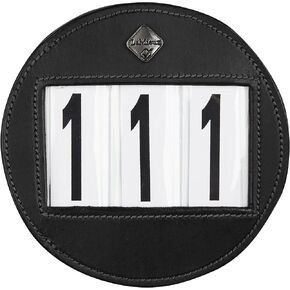 LeMieux Bridle Number Holder for Competitions - Leather - Strong Fixing Pin - One Size
