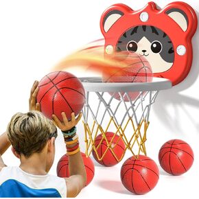 Toddler Basketball Hoop Indoor Toys Gifts for 3 4 5 Year Old Boys Kids, Indoor Mini Basketball Hoop for Toddler Kids Boys Ages 3-5 4-6, Ideal 3 4 5 6 Year Old Boys Birthday Gifts