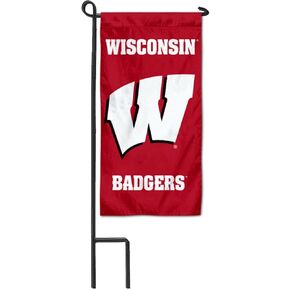 College Flags & Banners Co. Wisconsin Badgers Mini Garden and Flower Pot Flag Topper