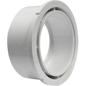 Canplas 192756 PVC DWV Flush Bushing, 4 x 3-Inch, White
