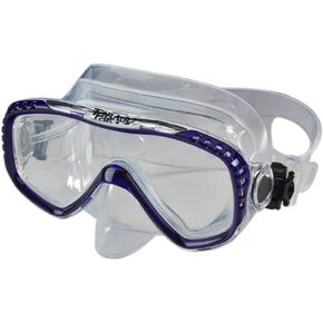 AKONA Tobago Scuba and Snorkeling Dive Mask with Clear Silicone Skirt and Single Tempered Lens