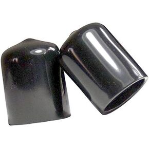 (Pack of 10): 3/4" Round Black Vinyl Flexible End Cap, Pipe Post Tubing Rod Cover 0.75 Inch for Black Rubber Plastic Tube Hub Caps Tubing Post (Flexible Vinyl Push-On) (TOP SECRET PDR)