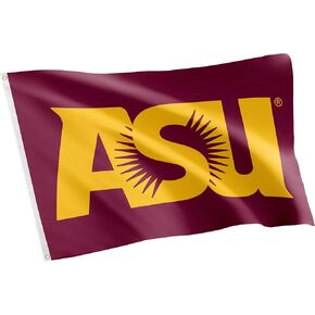 Desert Cactus Arizona State University Flag Sun Devils ASU Flag Banners 100% Polyester Indoor Outdoor 3x5 feet Flags (Style C)