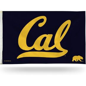 Rico Industries NCAA Cal Berkeley Golden Bears Blue 3' x 5' Banner Flag Single Sided - Indoor or Outdoor - Home Décor