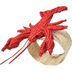 Napkin Rings (Lobster) Set of 4 Handmade Exclusive Luxury and Cured (Kitchen Table Linens, Dining Table)