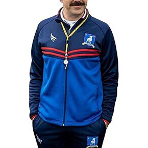 Ted Jason Sudeikis Blue Track Jacket Bomber Jacket- Football Coach Jacket for Mens