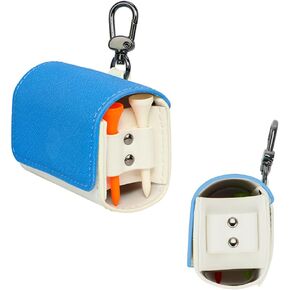 Golf Ball Bag Pouch Golf Ball Waist Bagwith Tee Storage Carry Practical Portable Premium PU
