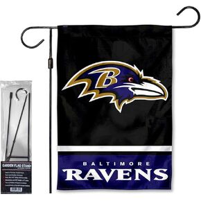 WinCraft Ravens Garden Flag and Stand Pole Holder Mount