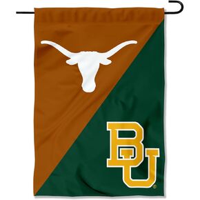 Texas Longhorns vs Baylor Bears House Divided Garden Flag Banner