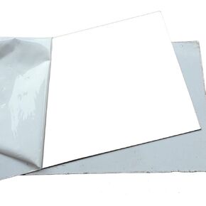 4pcs 0.5mm x 5" x 5" 304 Stainless Steel Mirror Polished Plate Sheet