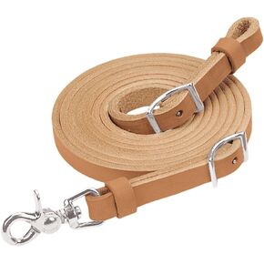 Weaver Leather Horizons Flat Roper Rein Features Scissor Snap and Conway Adjustments