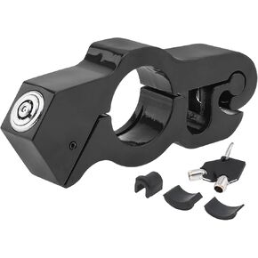 Electric Scooters Motorcycle Handlebar Lock - Adjustable Anti Theft for Electric Scooters Motorcycles Mopeds Motorbikes ATVs Dirt Bike Street Bike Braking (Black)