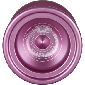 Duncan Toys Roadrunner Yo-Yo, Unresponsive Expert Level Yo-Yo, Concave Bearing and Aluminum Body, Black w/Red Splash