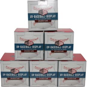 The Original BALLQUBE Grandstand Baseball Display with UV Protection (6 Pack)