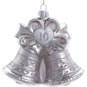 Kurt Adler 4-Inch Noble Gems™ Glass 50th Anniversary Bell Ornament