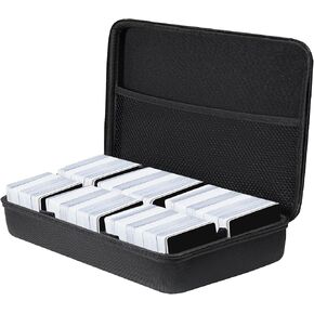 Brappo 1000+ Playing Card Case Compatible with Cards Against Humanity,TCG Trading Cards,Phase 10 Cards,Magic The Gathering Cards,Sport Cards &All Standard Size Cards.(Case only) (Black)