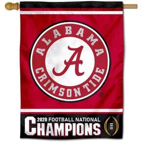 Alabama Crimson Tide College Football National Champions House Flag Banner