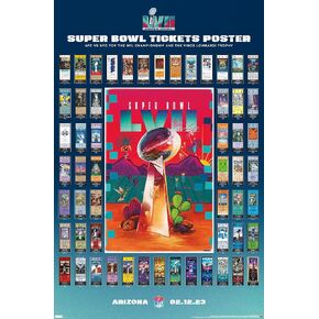 ملصق حائط من Trends International NFL League - Super Bowl LVII Ticket Collage