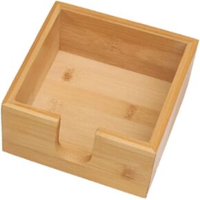 DECHOUS 1pc Tissue Box Drink Containers Beverage Napkins Square Tissue Box Guest Towel Holder Tray Napkin Rack Cocktail Napkin Dispenser Restaurant Accessory Napkin Case Bamboo Napkin Box