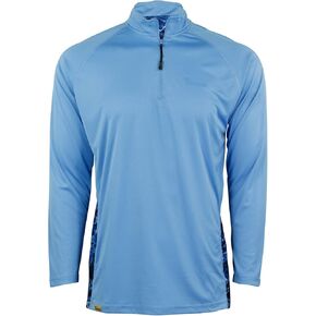 Mossy Oak Men's Ls Performance Moisture Wicking 1/4 Zip Fishing Shirt