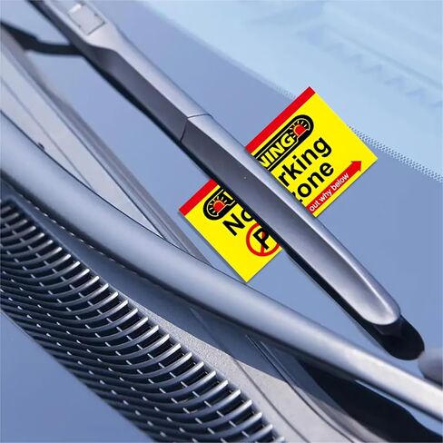 300 قطعة من بطاقات وقوف السيارات السيئة، بطاقات منطقة عدم ركن السيارات، بطاقات وقوف السيارات السيئة مقاس 3.5 × 2 بوصة مع أسباب مخالفة متعددة in Kuwait