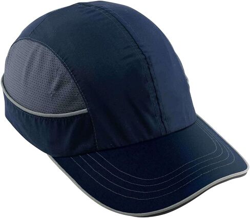 Ergodyne Safety Bump Cap, Baseball Hat Style, Comfortable Head Protection, Long Brim, Skullerz 8950, Navy Blue, Long in Kuwait
