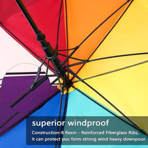 BAGAIL Golf Umbrella Large Oversize Double Canopy Vented Automatic Open Stick Umbrellas for Men and Women in Saudi Arabia
