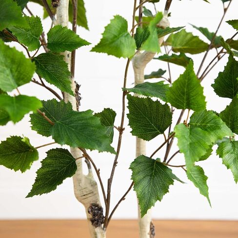 Nearly Natural 6ft. Artificial Birch Tree with Real Touch Leaves in Saudi Arabia