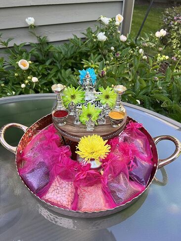 مجموعة Navadhanya Pooja - كل عبوة 40 جرامًا - إجمالي 9 عبوات حوالي 360 جرام - Gruhapravesam - Satyanarayana - Navaratri - Navagraha - 9 حبوب - 9 كواكب - طقوس هندوسية - معبأة بشكل جميل للمنزل ومعبد Puja (Navadhanyam) in Saudi Arabia