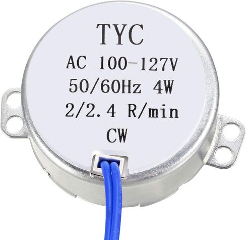 uxcell Electric Synchronous Synchron Motor - Turntable Motor 100-127 VAC 50-60Hz CCW/CW 4W 9-11RPM in Saudi Arabia