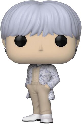 BTS Suga #369 Facsimile Signed Reprint Laser Autographed Funko POP! Rocks Figurine with Protector Case in Saudi Arabia