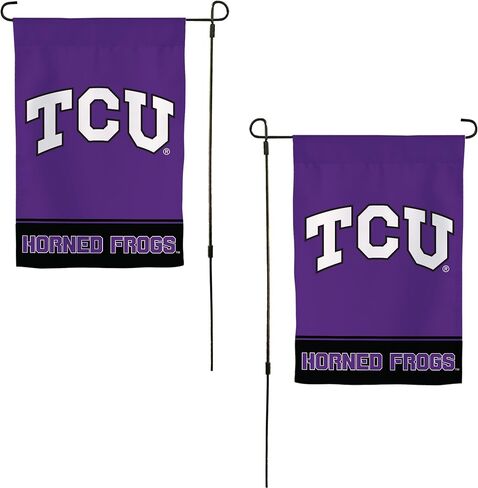 Desert Cactus Texas Christian University Garden Flag Horned Frogs TCU Banner 100% Polyester (Design B) in Saudi Arabia