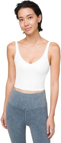 بلوزة Lululemon Athletica Align بدون أكمام (مقاس 2، أبيض) in Kuwait