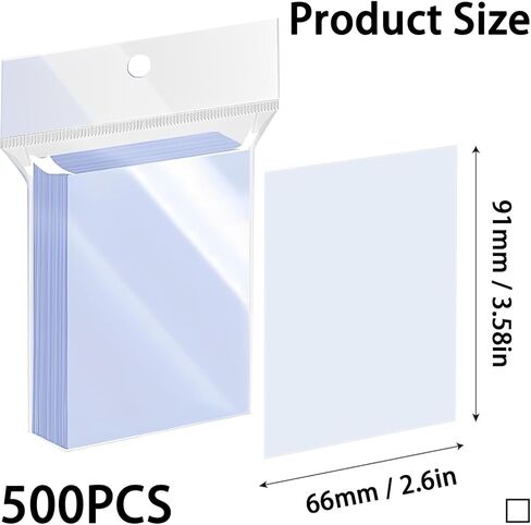 500 Counts Penny Sleeves for Trading Cards - Baseball Sports Soft Card Sleeves Clear, Fit for Football Card, Sports Cards, MTG, Yugioh in Kuwait