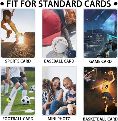 500 Counts Penny Sleeves for Trading Cards - Baseball Sports Soft Card Sleeves Clear, Fit for Football Card, Sports Cards, MTG, Yugioh in Kuwait